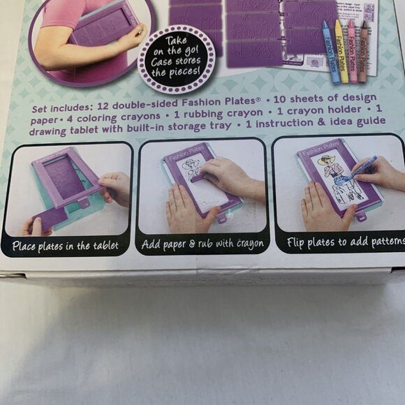 Fashion Plates TRAVEL Set Kahootz Dress Design Kit NIB Rubbing 30 pieces - Picture 7 of 8